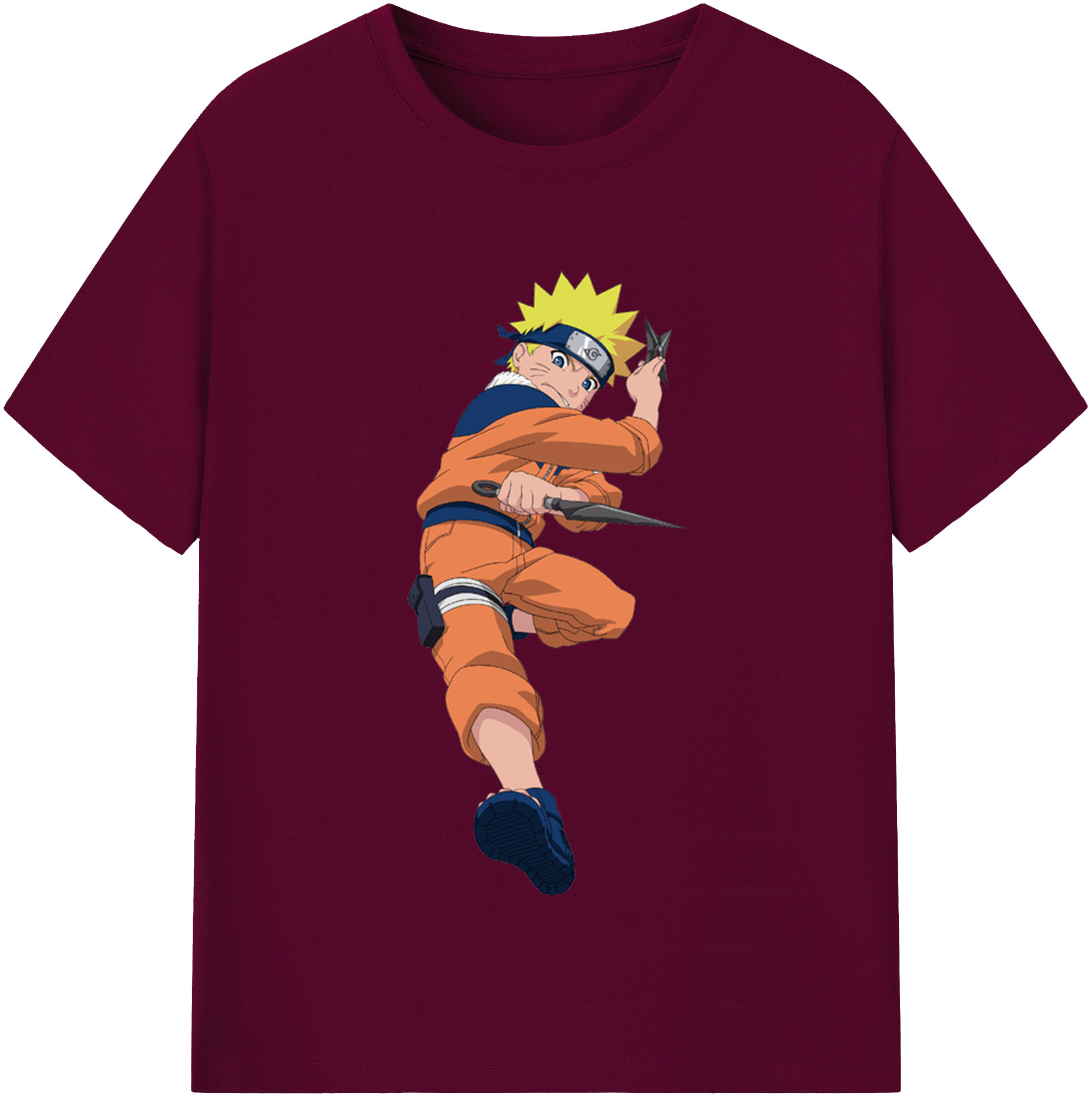 （画像用） NARUTO -ナルト- うずまき ナルト Uzumaki Naruto レディースカジュアルプリントTシャツ（綿100％）